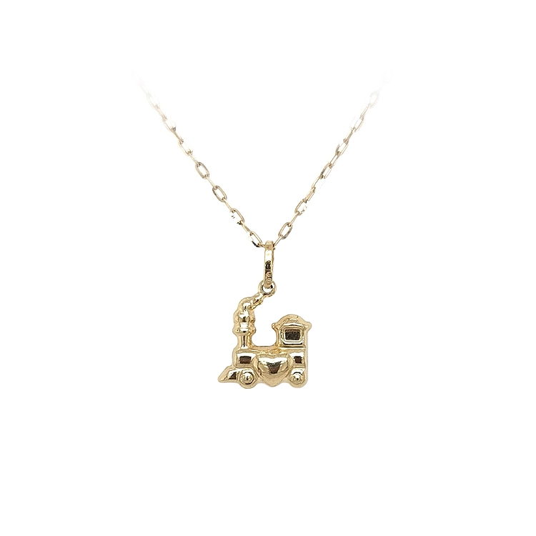 Gold Pendant Locomotive