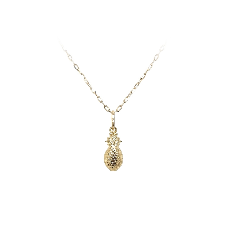 Gold Pendant Fruit Pineapple