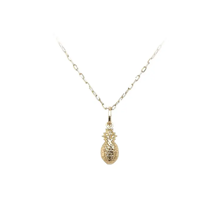 Gold Pendant Fruit Pineapple