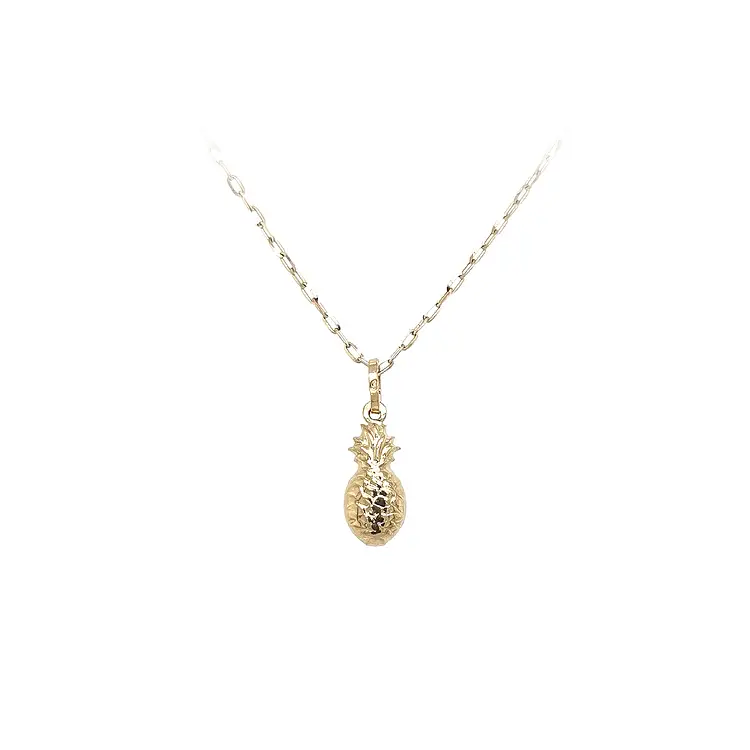 Gold Pendant Fruit Pineapple
