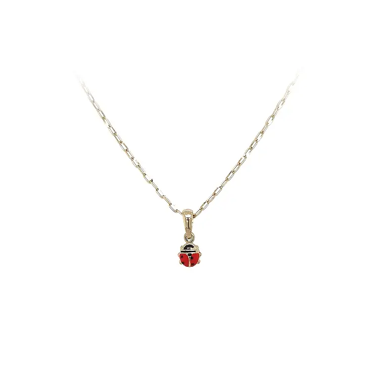 Gold Pendant Ladybug
