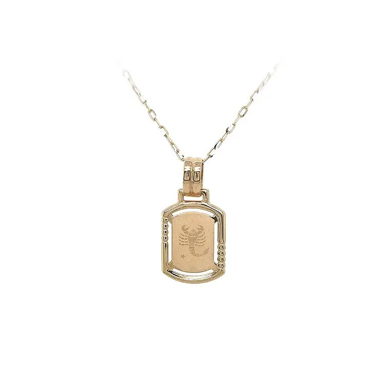 Gold Pendant Sign of the Scorpion
