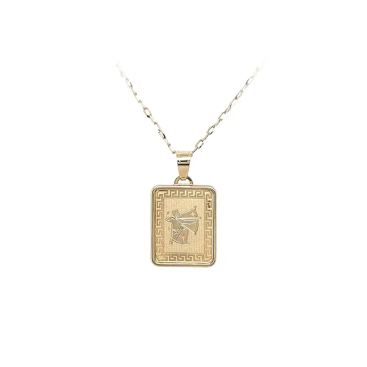 Gold Pendant Sign of the Sagittarius
