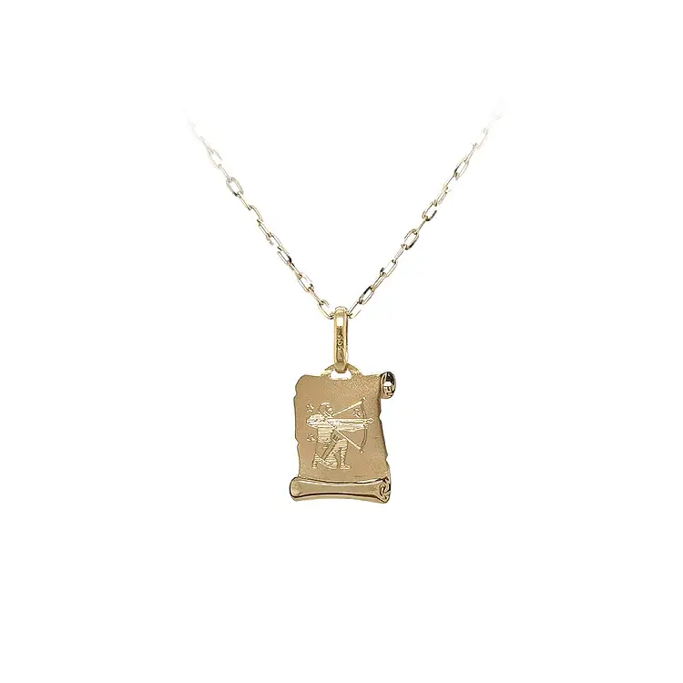 Gold Pendant Sign of the Sagittarius