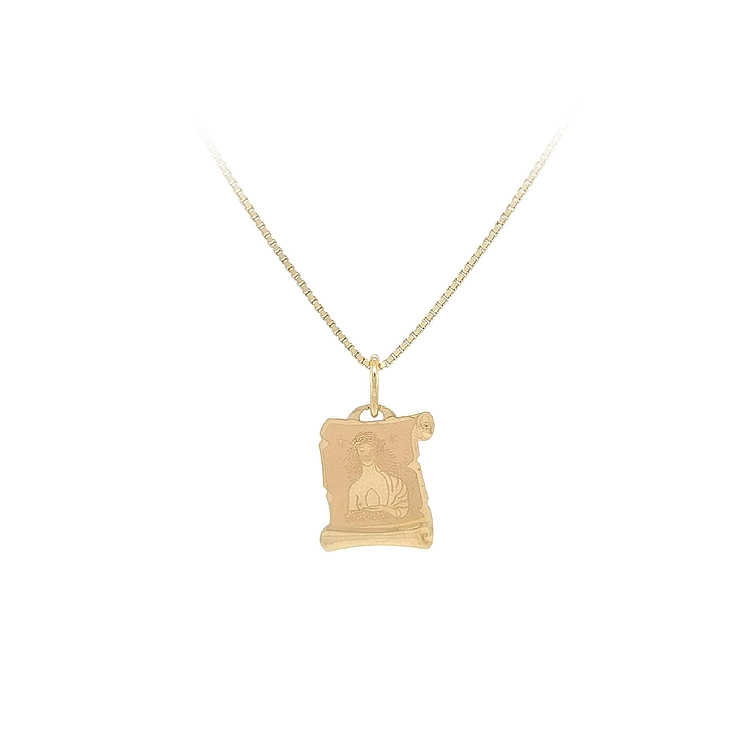 Gold Pendant Sign of the Virgin
