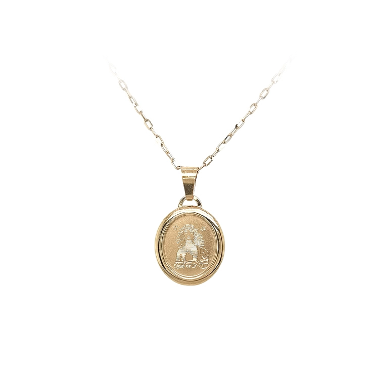 Gold Pendant Sign of the Virgin