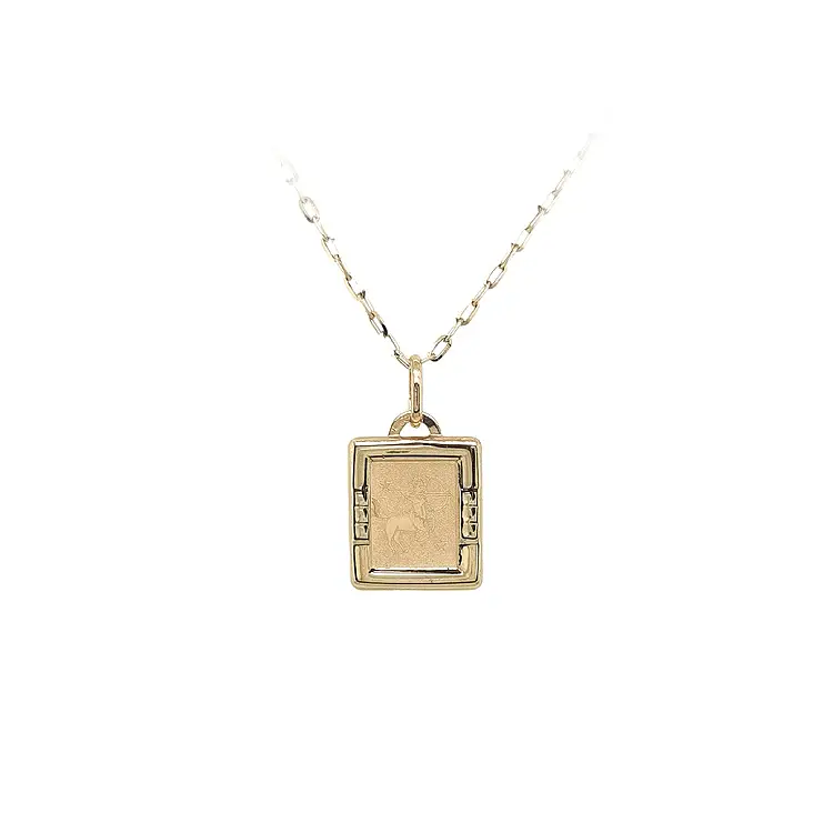 Gold Pendant Sign of the Sagittarius