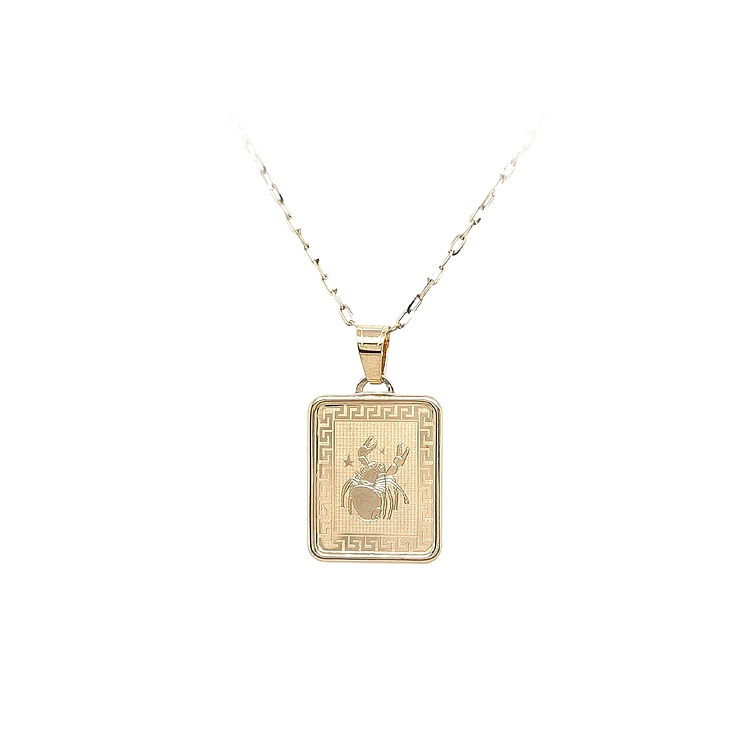 Gold Pendant Sign of the Crab