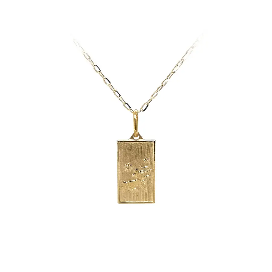 Gold Pendant Sign of the Sagittarius