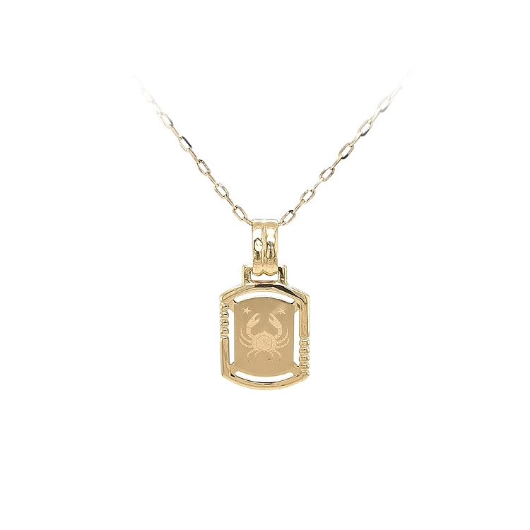 Gold Pendant Sign of the Crab