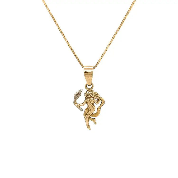 Gold Pendant Sign of the Virgin