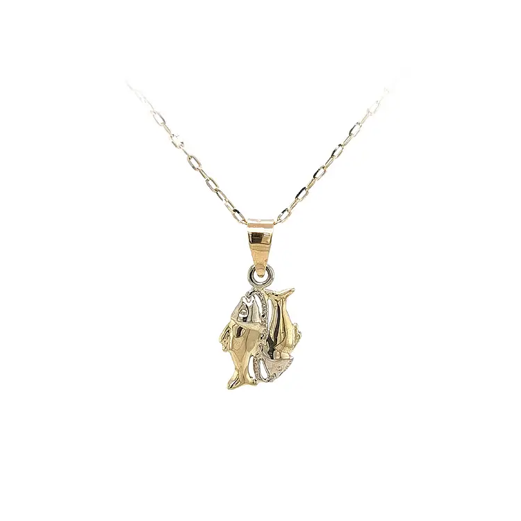 Gold Pendant Sign of the Fish
