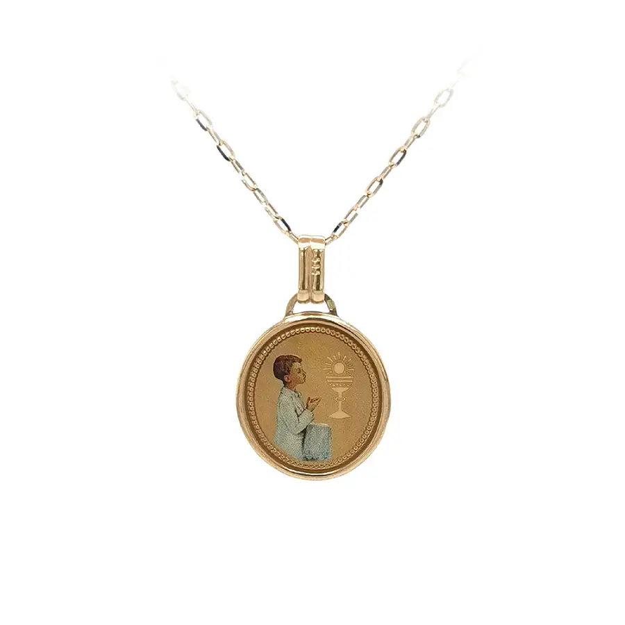Gold Pendant First Holy Communion