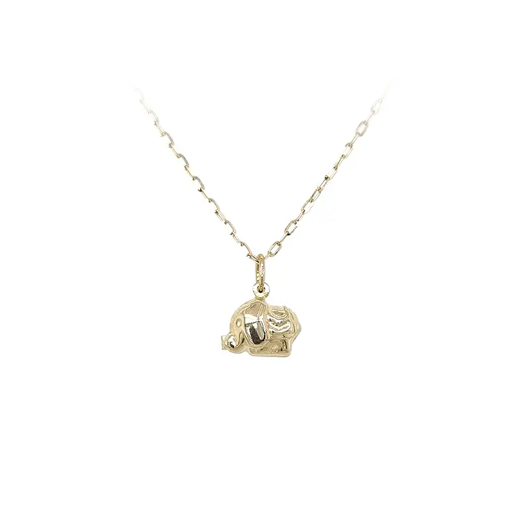 Golden Elephant Pendant