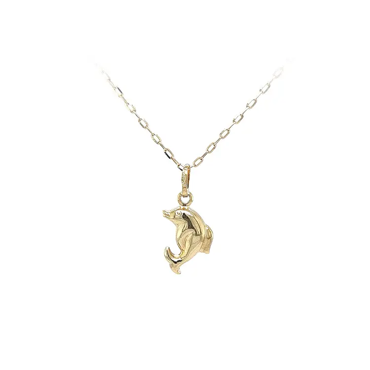 Golden Dolphin Pendant