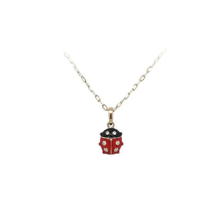 Gold Pendant Ladybug