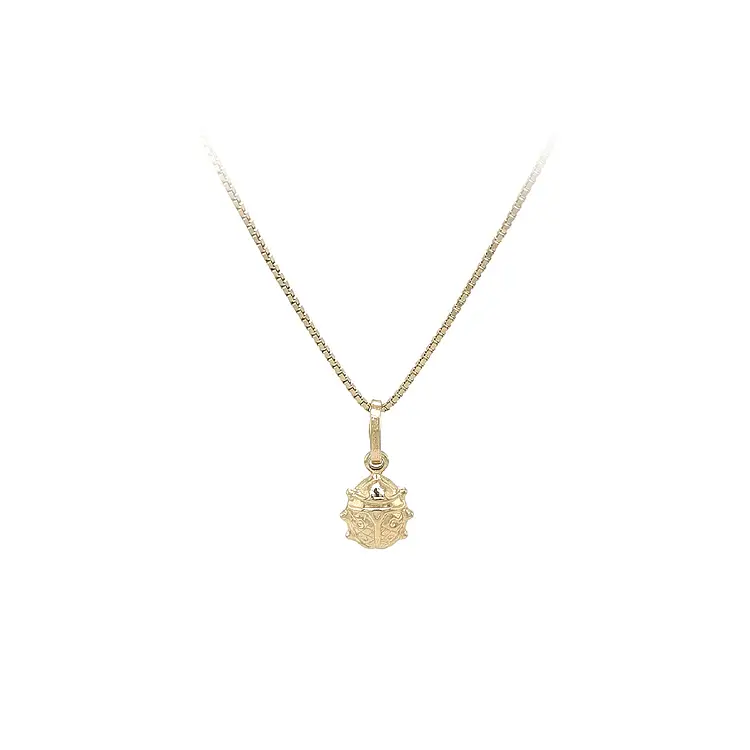 Gold Pendant Ladybug