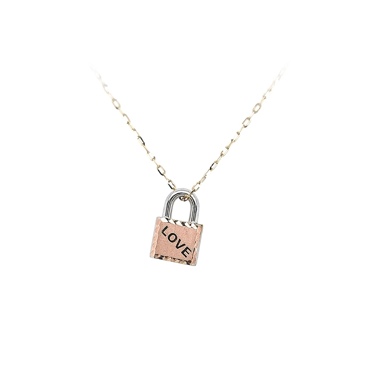 Pendant Lock made of Combination Gold
