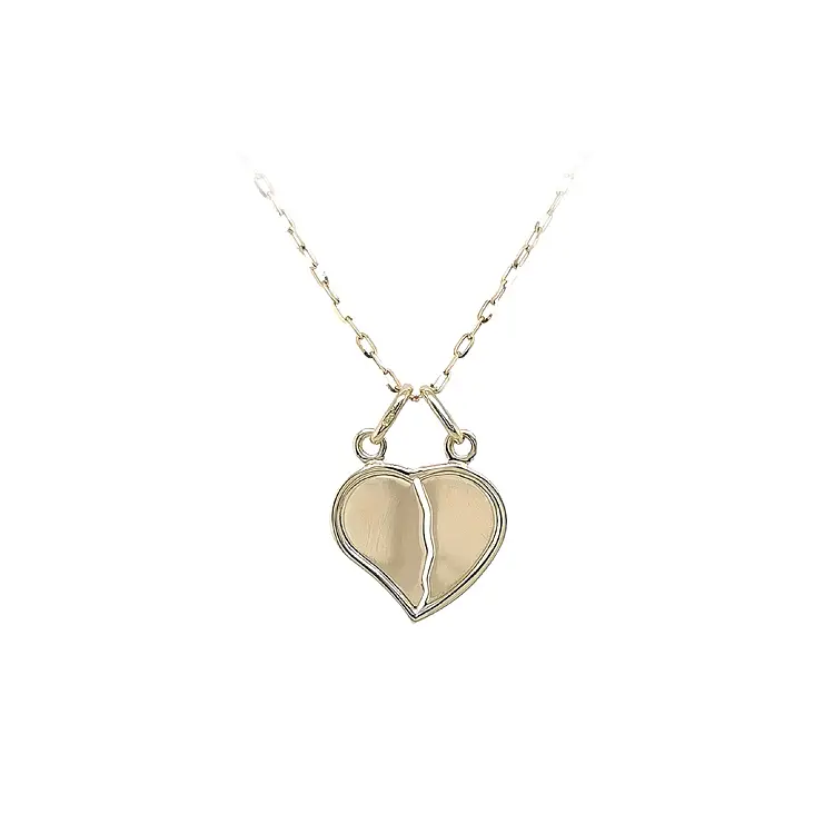 Gold Pendant Heart for Two