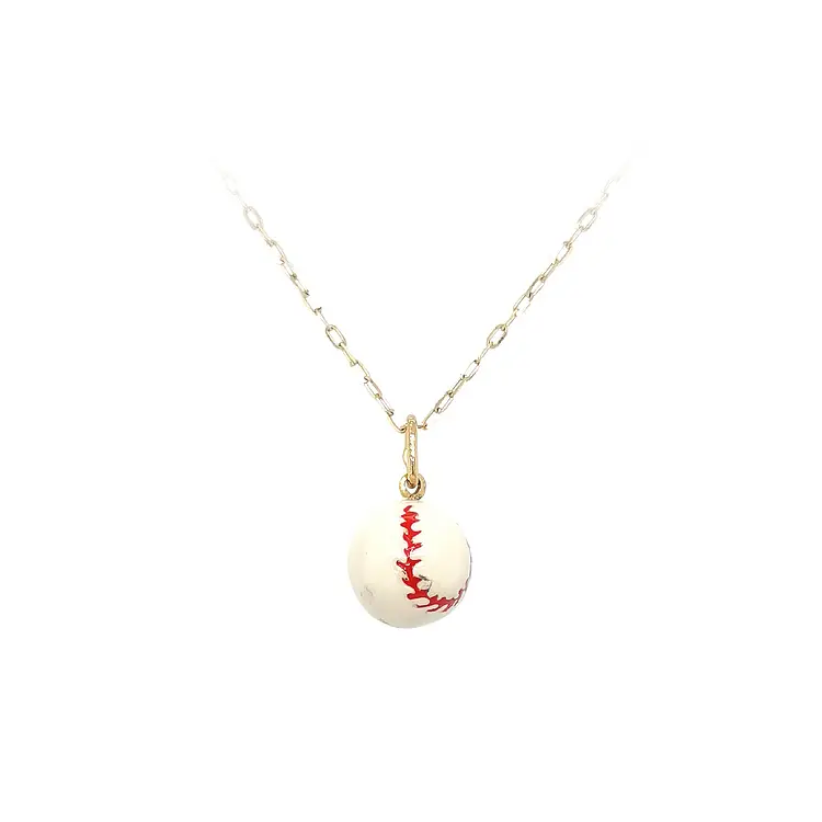 Gold Pendant Baseball