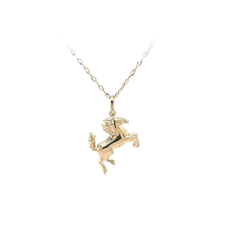 Gold Pendant Horse