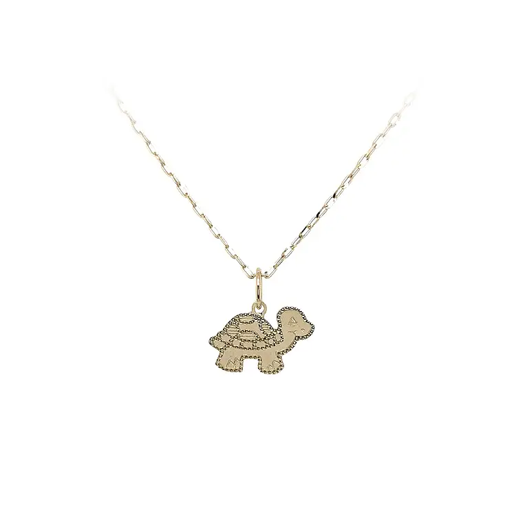 Gold Pendant Turtle