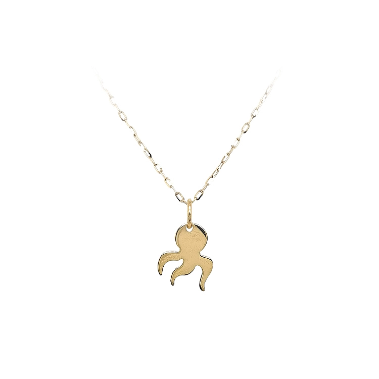 Golden Octopus Pendant
