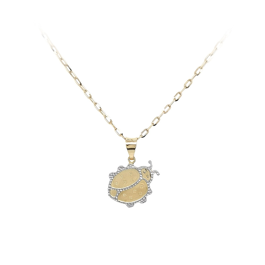 Pendant Ladybug from Combined Gold