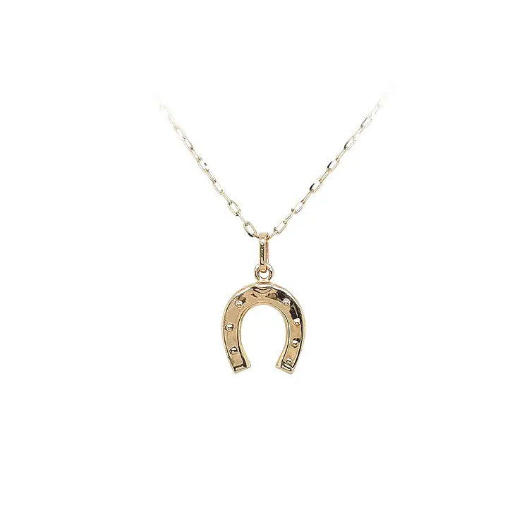 Gold Pendant Horseshoe
