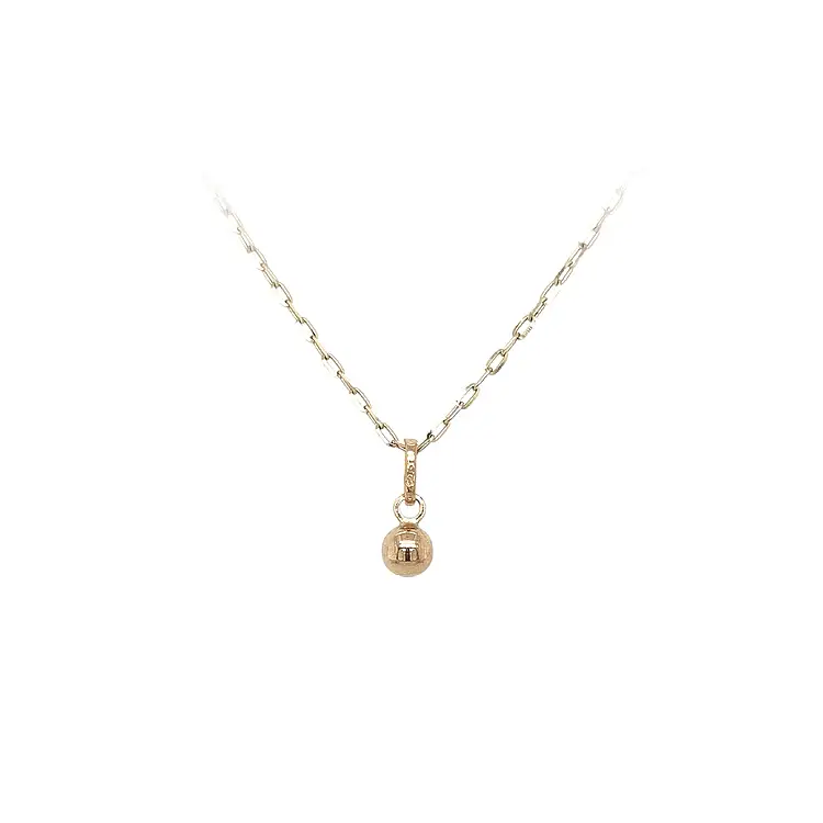 Gold Pendant of a Bullet