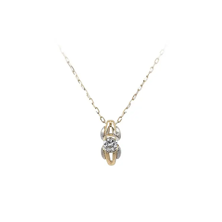 Pendant with Zircon Combined Gold