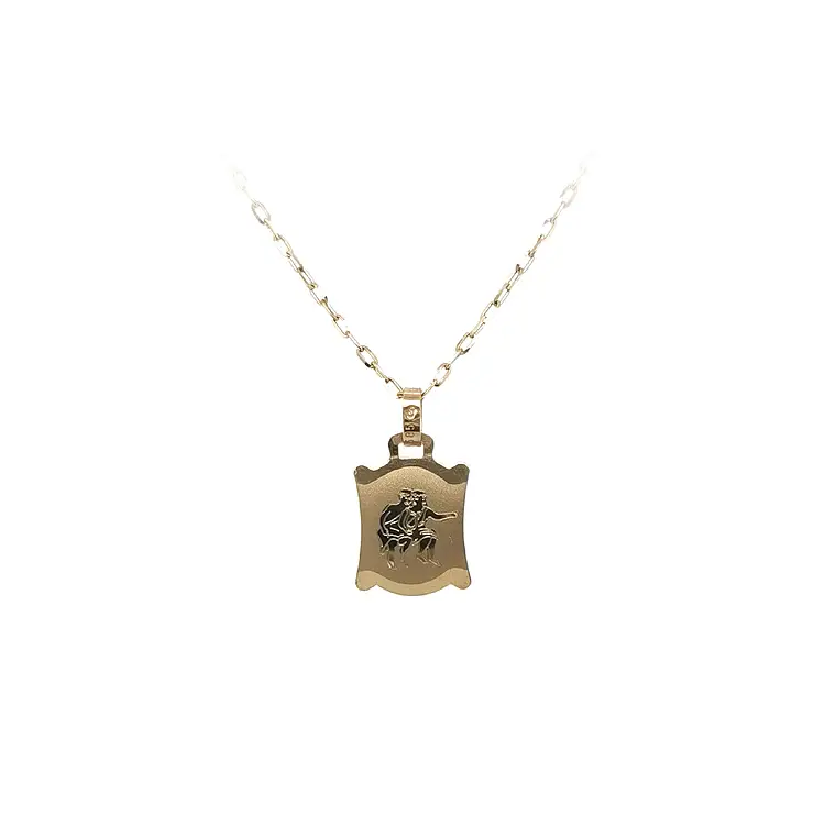 Gold Pendant Sign of the Gemini