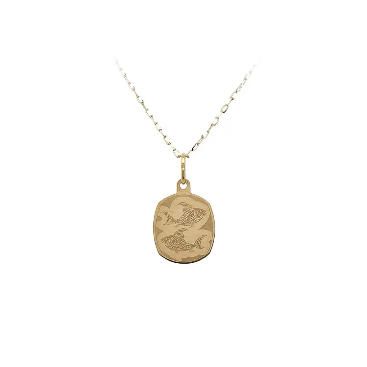 Gold Pendant Sign of the Fish