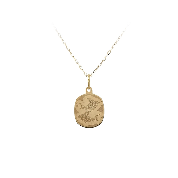 Gold Pendant Sign of the Fish