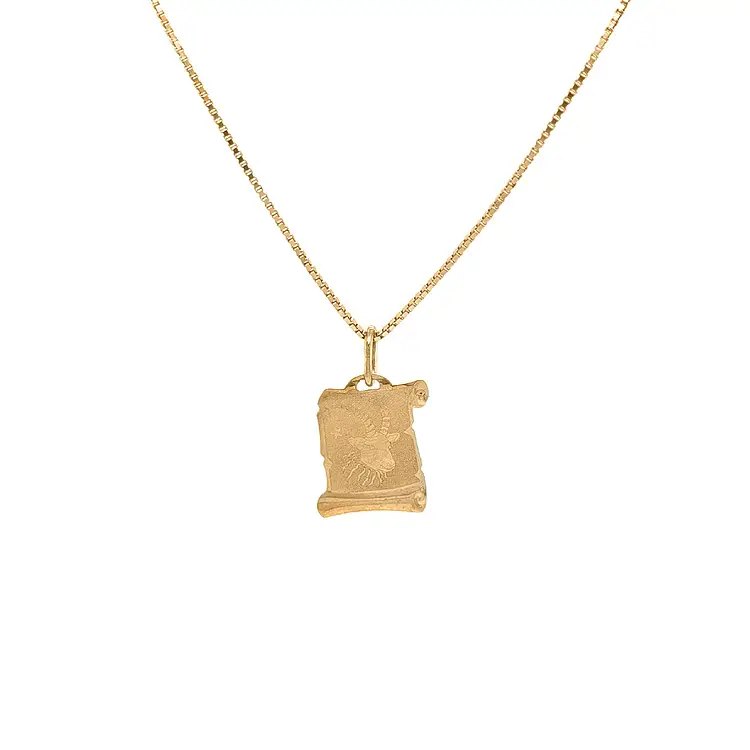 Gold Pendant Sign of the Capricorn