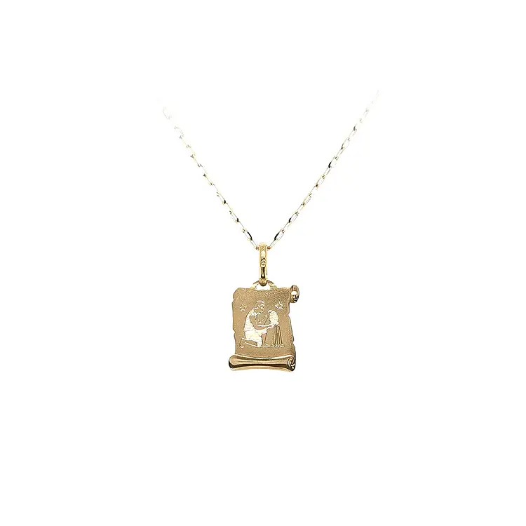 Gold Pendant Aquarius