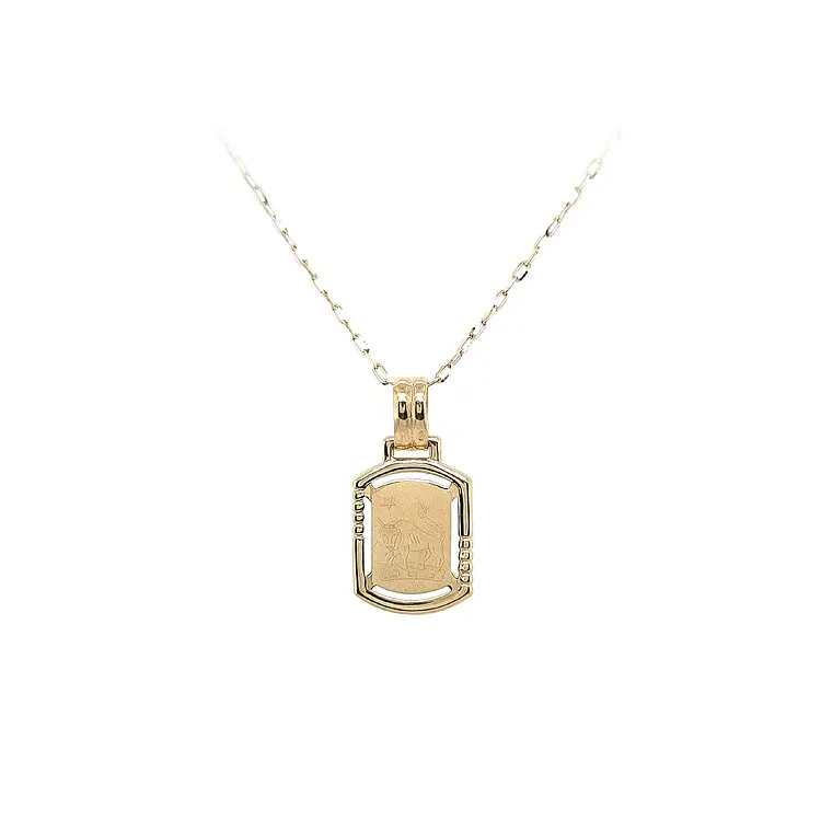 Gold Pendant Sign of the Bull