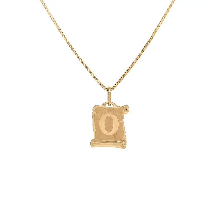Gold Pendant Letter O