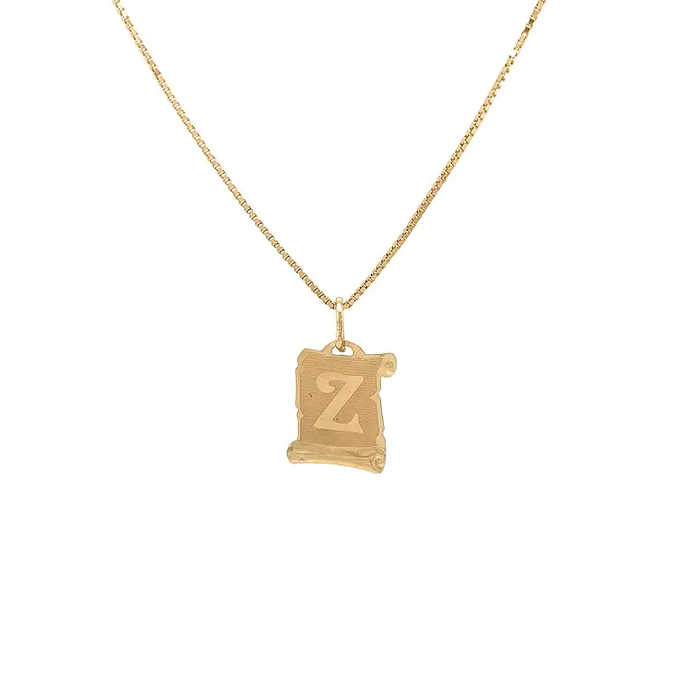 Gold Pendant Letter Z