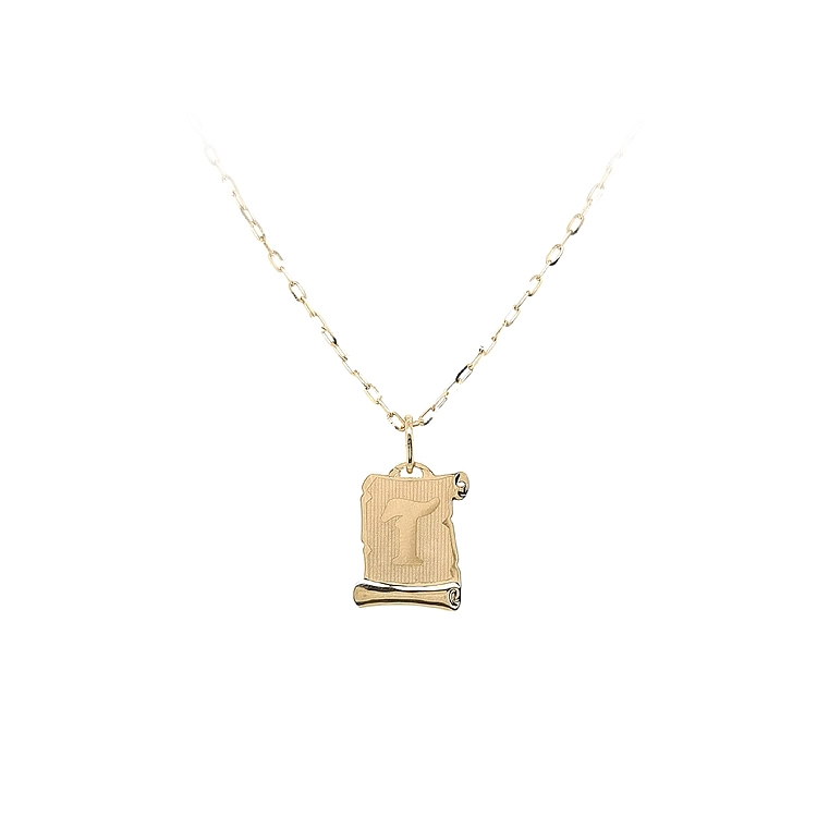 Gold Pendant Letter T