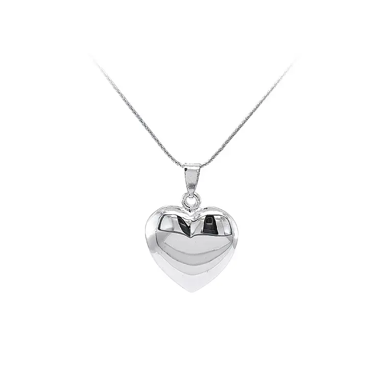 Pendant Heart of White Gold