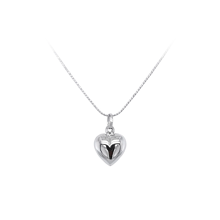 Pendant Heart of White Gold