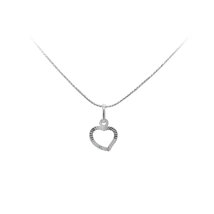 Pendant Heart White Gold