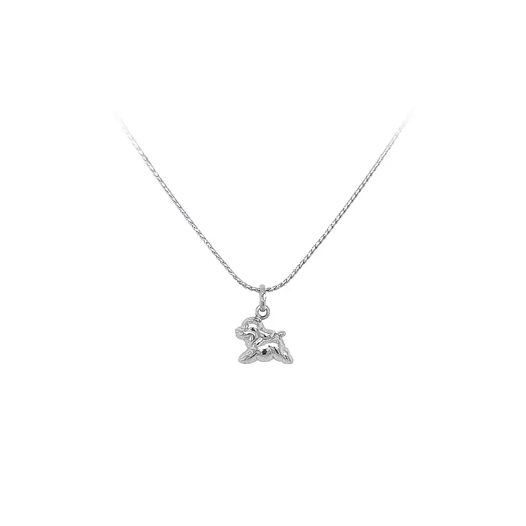 Pendant Dog from White Gold