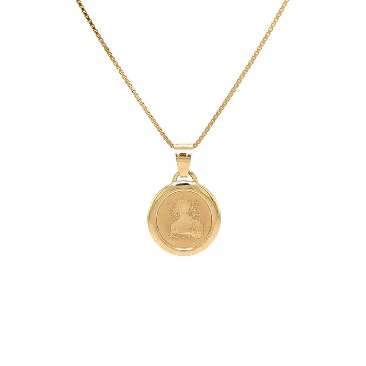 Gold Pendant Sign of the Virgin