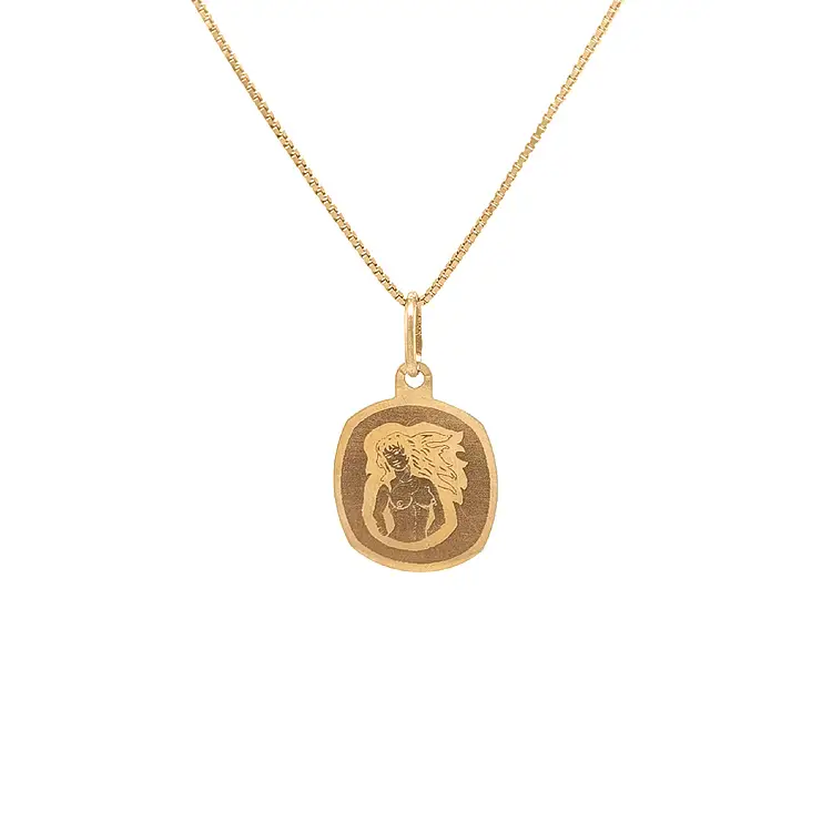 Gold Pendant Sign of the Virgin