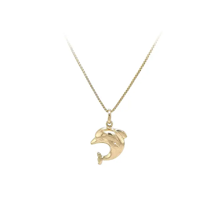Golden Dolphin Pendant