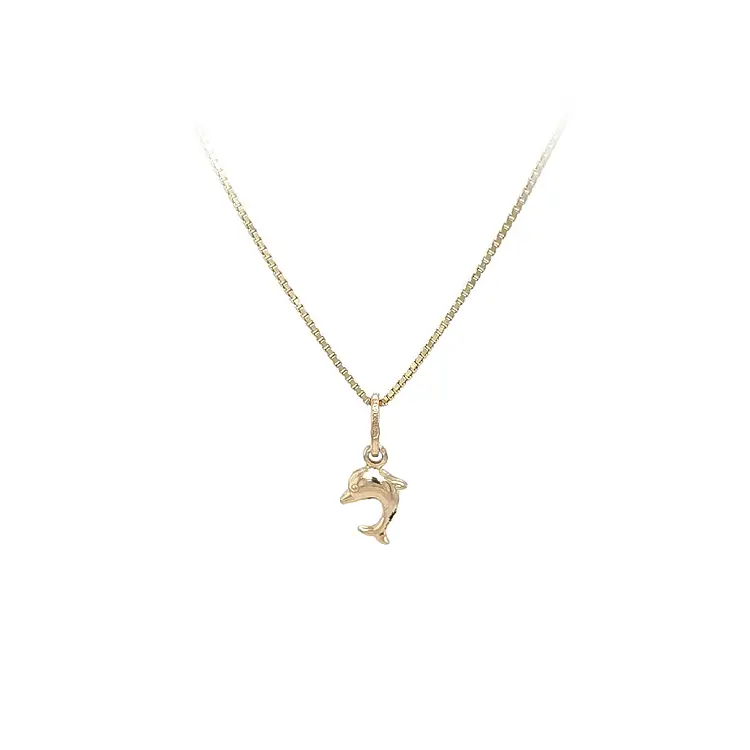 Golden Dolphin Pendant