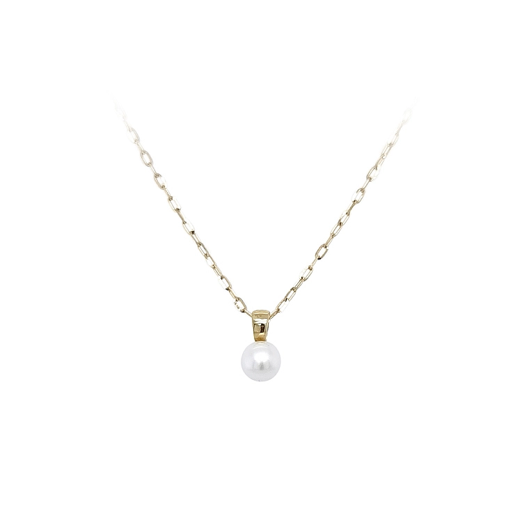 Gold Pendant with Pearl