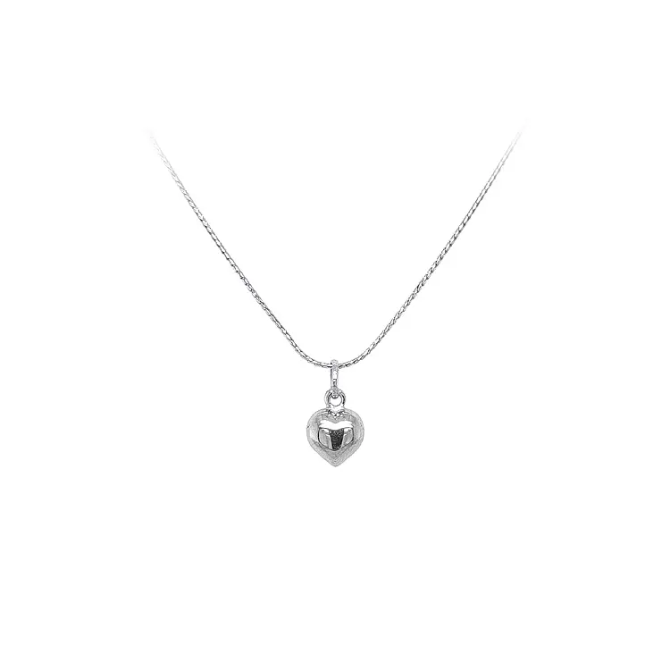 Pendant Heart of White Gold
